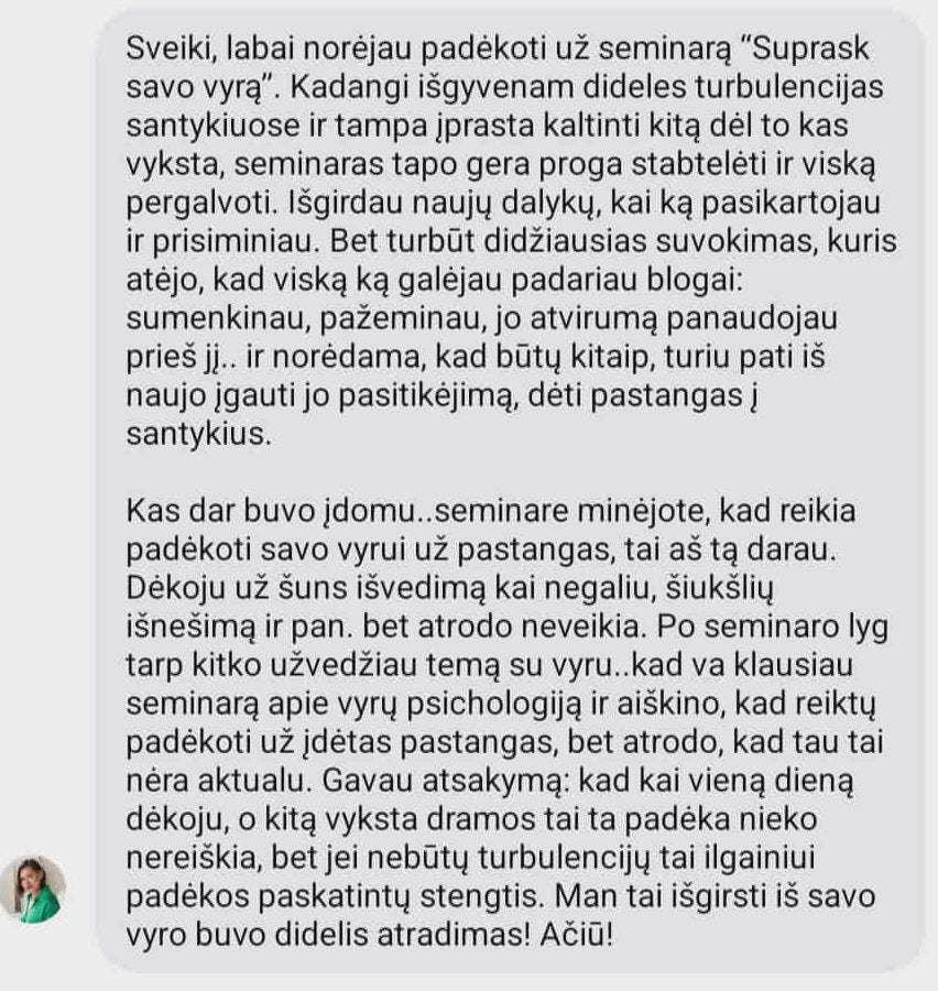 Seminaro Dalyvė