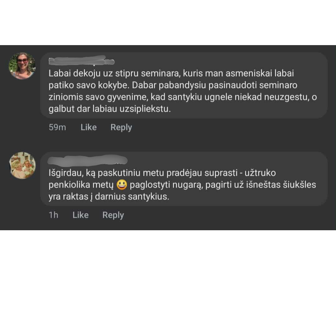 Seminaro Dalyvės