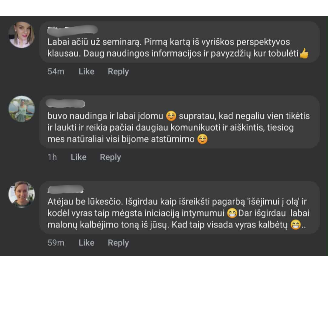 Seminaro Dalyvės