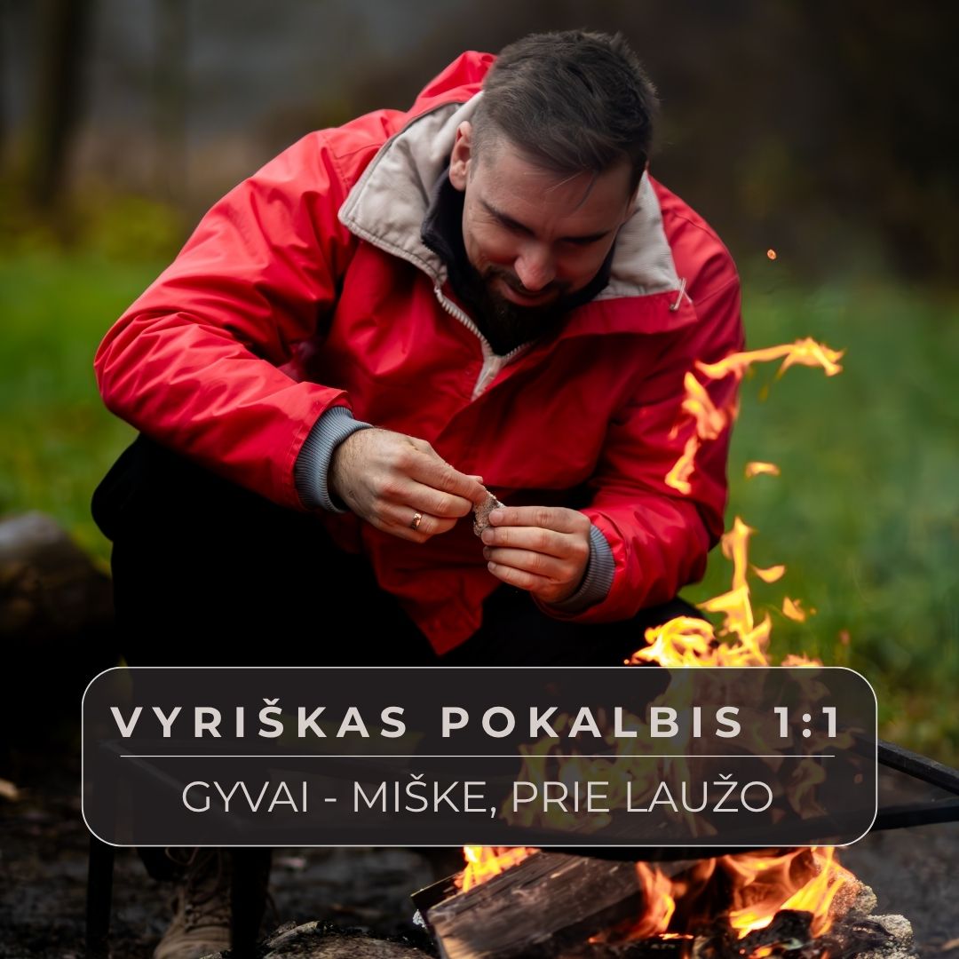 Vyriškas pokalbis 1:1 gyvai — miške